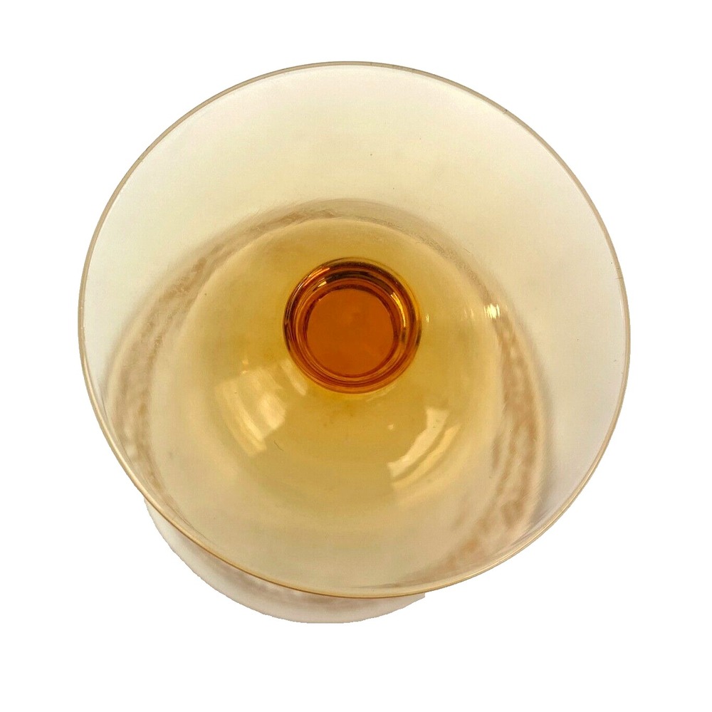 Fostoria Royal Amber Cordial Glasses 3.5" Tall Set of 7 Champagne Glasses Lovely - Picture 9 of 12